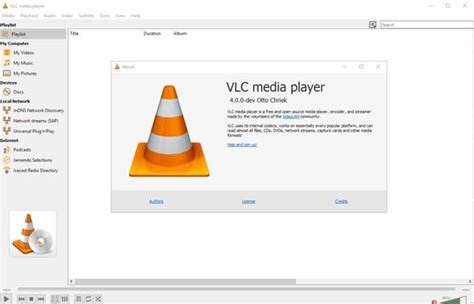 VLC Media Player 4.0 Download Options
